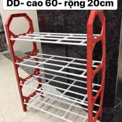 Kệ Để Giày Dép 4 Tầng Bằng Nhựa Cứng