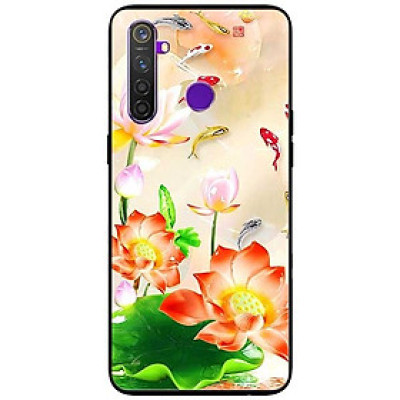 Ốp lưng dành cho Realme 6i mẫu Sen Đỏ Và Koi