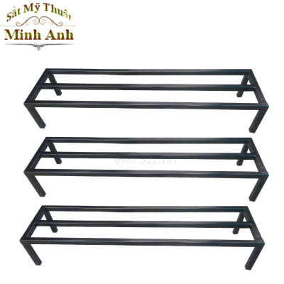 Kệ sắt kê chậu cây Dài 50,Rộng 15-20-25cm,Cao 10-15-20cm.hộp thép 14*14mm ( Hàng Chính Hãng )