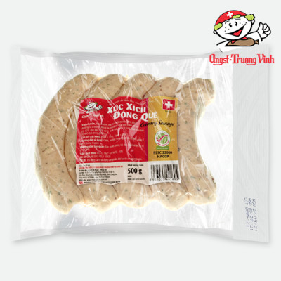 Xúc xích đồng quê 12-15cm 100g/Country sausage500GR/PE