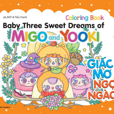 Sách - Sách Tô Màu BabyThree Sweet Dreams Of Migo And Yooki (Bìa Ngẫu Nhiên)