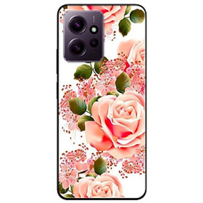 Ốp lưng dành cho Redmi Note 12 - Redmi Note 12 Pro - Redmi Note 12 Pro 5G - Hoa Hồng Nhạt Trắng - Hàng Chính Hãng