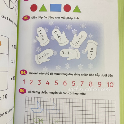 Sách Trò Chơi Toán Học Rèn Luyện Tư Duy 3-6 Tuổi Quyển 2