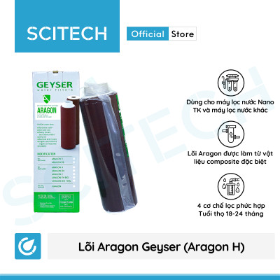 Bộ lõi số 1,2,3 máy lọc nước Nano Geyser TK by Scitech (Lõi CTO/Cation-GAC-Aragon) - Hàng chính hãng