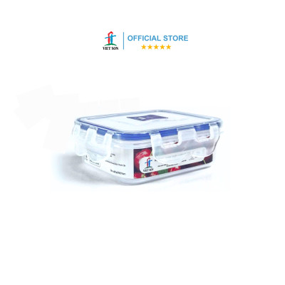 [TẶNG KHAY RÁO NƯỚC] Hộp Đựng Thực Phẩm VIETSON 450ml Nắp Khóa 4 Cạnh Kín Hơi