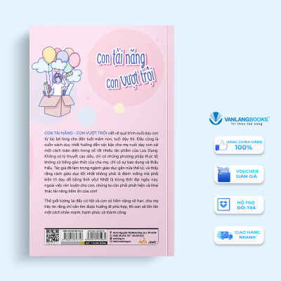Con Tài Năng - Con Vượt Trội  - Vanlangbooks