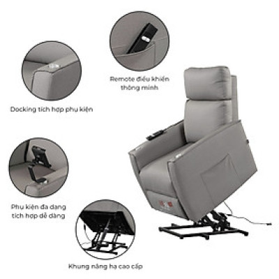 Ghế chăm sóc sức khỏe GNG | Ghế nâng hạ, ghế thư giãn dành cho người lớn tuổi, phụ nữ mang thai, người bị vấn đề về xương khớp 