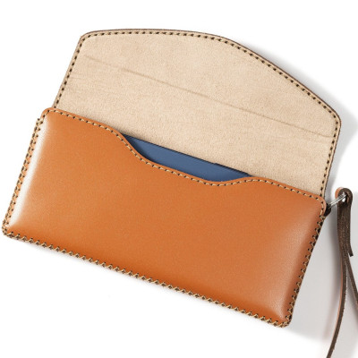 Ví da nắp nhọn cho Samsung Galaxy Z Fold6 , hiệu Khắc Tên, chất liệu da bò - Hàng chính hãng 