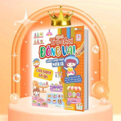 Sách - Trò Chơi Đóng Vai Công Chúa Nhỏ Mika - Combo 6 Cuốn - Bóc Dán 480+ Sticker Đa Dạng Cho Bé Gái - Megabook