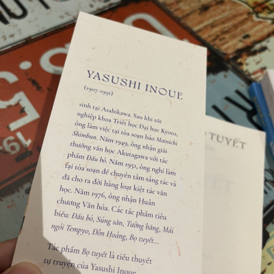 BỌ TUYẾT – Yasushi Inoue – Vương Hải Yến dịch – Nhã Nam – NXB Phụ Nữ (Bìa mềm)