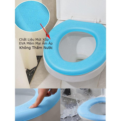 [KoSuyTu] Miếng Lót Bồn Cầu Xốp EVA Giữ Ấm Mùa Đông - KT 42x38cm - Không Thấm Nước, Dễ Vệ Sinh 