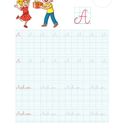 Vở Luyện Viết Hạ Cỡ Chữ Chữ Ô Li Nhỏ - Quyển 1: Chữ Hoa (MEGA)