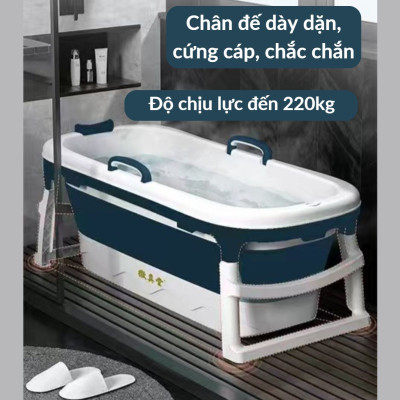 Bồn Tắm Bể Bơi Có Nắp Gập Gấp Xếp Gọn Lắp Ghép Cho Người Lớn Trẻ Em