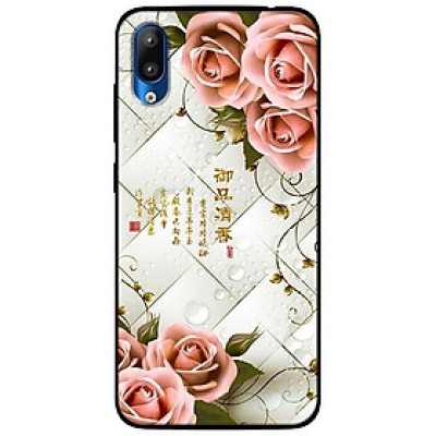 Ốp lưng dành cho Vsmart Star mẫu Hoa Hồng Nền Sọc
