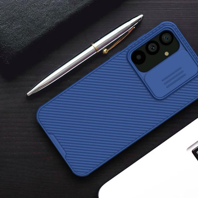 Ốp lưng cho Samsung Galaxy S23 Fe bảo vệ camera chống sốc hiệu Nillkin Camshield chống sốc cực tốt, chất liệu cao cấp, có khung & nắp đậy bảo vệ Camera - Hàng chính hãng