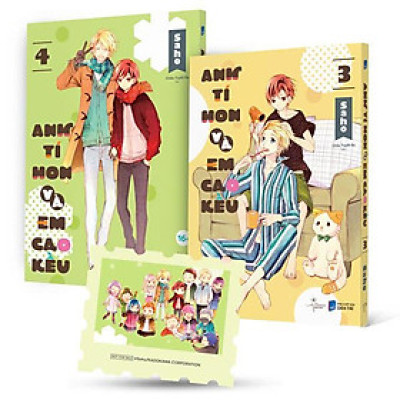 Sách - Bộ Manga - Anh Tí Hon Và Em Cao Kều - Tập 3 + Tập 4 (Bộ 2 Tập) - Tặng Kèm Sticker Tem