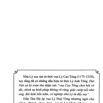 Lịch Sử Việt Nam Bằng Tranh - Tập 20 - Nhà Lý Suy Vong