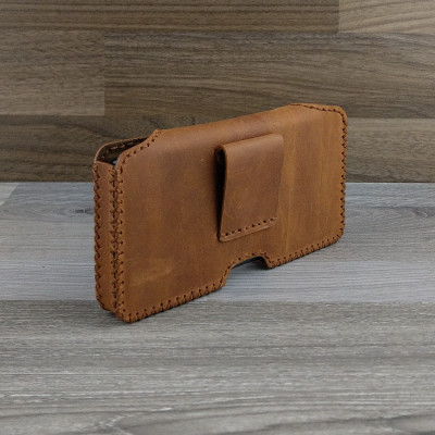 Bao Da Đeo Lưng da bò sáp dành cho Samsung Galaxy note 8 dạng Hộp nâu bò