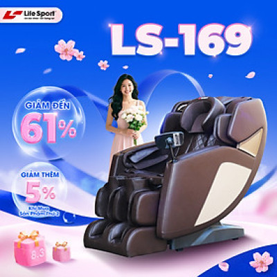 Ghế Massage Giá Rẻ Lifesport LS-169, Ghế Massage Chân Cải Tiến, Nhiệt Hồng Ngoại Xoa Dịu Mọi Cơn Đau