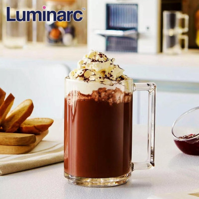 Bộ cốc (ly) bia Luminarc Fitness 6 chiếc có quai 320ml - L8040*6