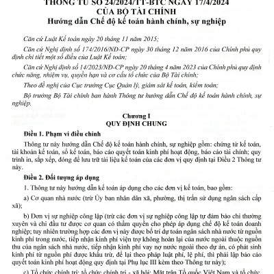 Hướng Dẫn Thực Hành Chế Độ Kế Toán Đơn Vị Hành Chính Sự Nghiệp