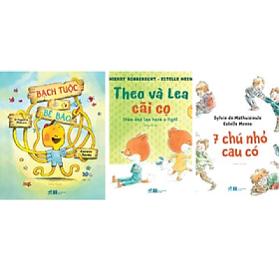 Combo 3Q Sách Cho Thiếu Nhi: Bạch Tuộc Bé Bão + 7 Chú Nhỏ Cau Có + Theo Và Lea Cãi Cọ
