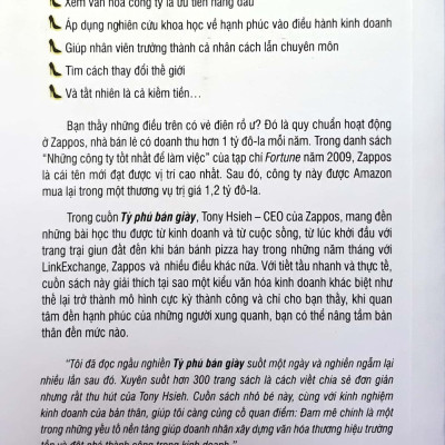Tỷ Phú Bán Giày (Tái Bản) - Tony Hsieh