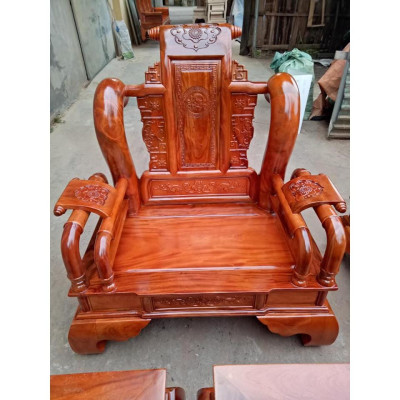 Bộ bàn ghế Tần Thủy Hoàng gỗ Xà Cừ