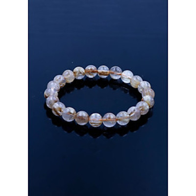 Vòng thạch anh tóc vàng by Anqlo Lusso 9mm-2A