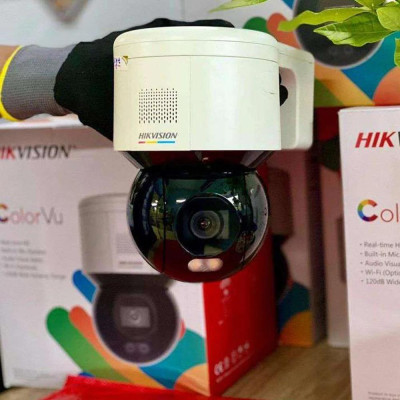 Camera IP Speed Dome hồng ngoại Wifi 4.0 Megapixel HIKVISION DS-2DE3A404IWG-E/W Tích hợp loa ngoài & Micro 2 chiều ,.-Hàng chính hãng