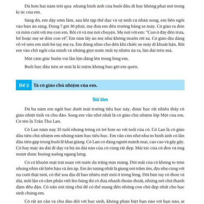 100 Bài Làm Văn Hay Lớp 3