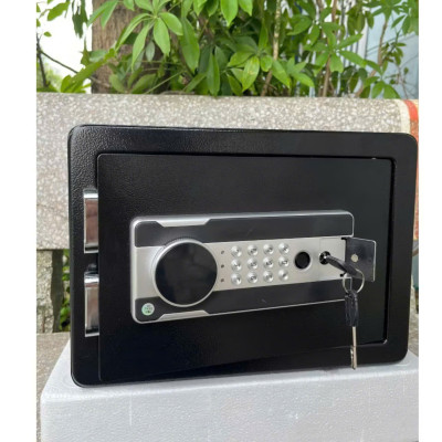 Két sắt điện tử an toàn chia 2 ngăn E35, có 3 lớp bảo vệ KHÓA VÂN TAY+ MẬT KHẨU+ KHÓA CƠ