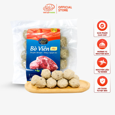 Bò viên Tâm Lợi, loại cao cấp - Dai ngon tự nhiên - Đảm bảo sức khoẻ - Giao nhanh trong 3h - 500gr