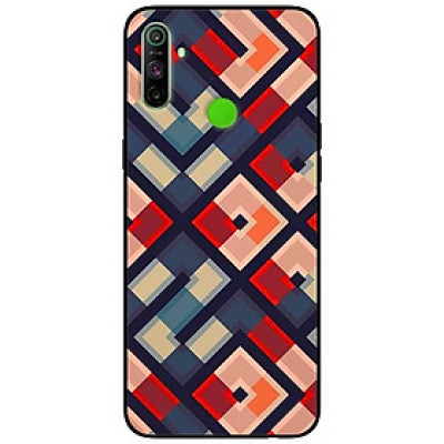 Ốp lưng dành cho Realme C3 mẫu Họa Tiết Vuông Chéo