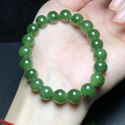 Vòng Tay Ngoc-Bich Xanh size 10ly - Hợp tất cả các mệnh - Mang lại Bình An, May Mắn, Tài Lộc