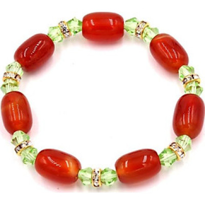 Chuỗi tay đá thạch anh đỏ FSOX13 (189 mm)