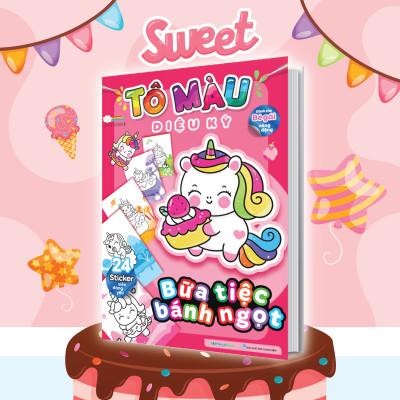 Tô màu diệu kỳ- Bữa tiệc bánh ngọt