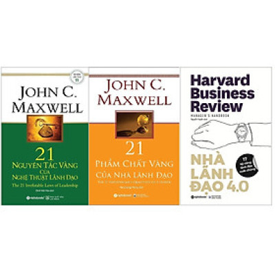 Combo dành cho nhà lãnh đạo 4.0: 21 Nguyên Tắc Vàng Của Nghệ Thuật Lãnh Đạo + 21 Phẩm Chất Vàng Của Nhà Lãnh Đạo + Nhà lãnh đạo 4.0