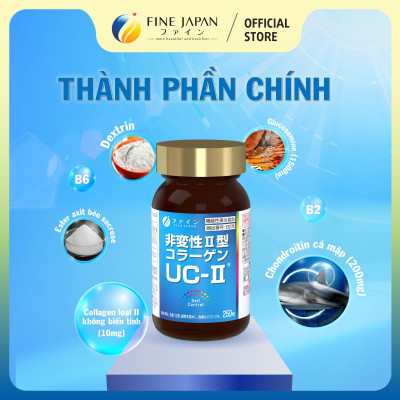 [Chức năng] Viên uống FFC Collagen UC II FINE JAPAN hỗ trợ xương khớp linh hoạt lọ 250 viên