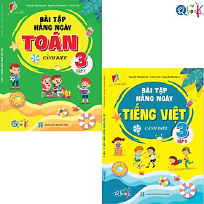 Sách - Combo Bài Tập Hằng Ngày Toán và Tiếng Việt 3 - Tập 1 - Cánh Diều (2 cuốn)
