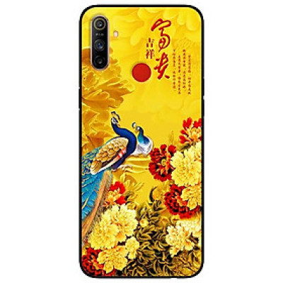 Ốp lưng dành cho Realme C3 mẫu Công Và Hoa