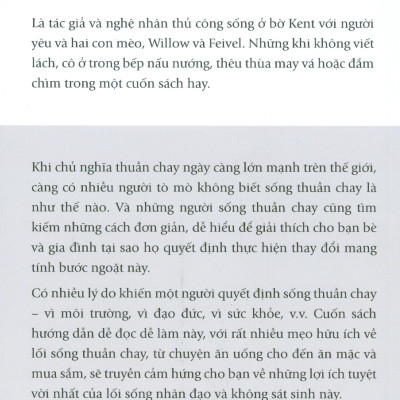 Chủ Nghĩa Thuần Chay (Hành trình chuyển sang lối sống thuần chay lành mạnh) - Elanor Clarke; Lê Nguyễn Yến Vy dịch