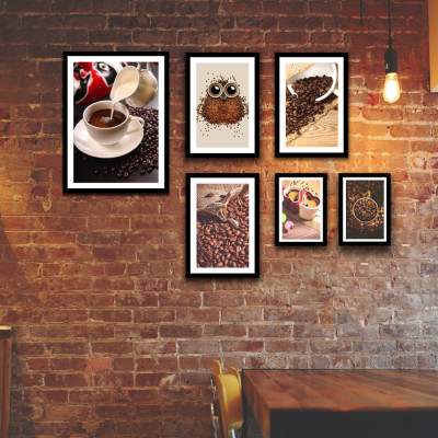 Bộ 6 Khung Hình Kính Treo Tường Tặng bộ ảnh như hình mẫu, Đinh Treo Tranh và sơ đồ treo - Khung Hình Phạm Gia PGCTK11