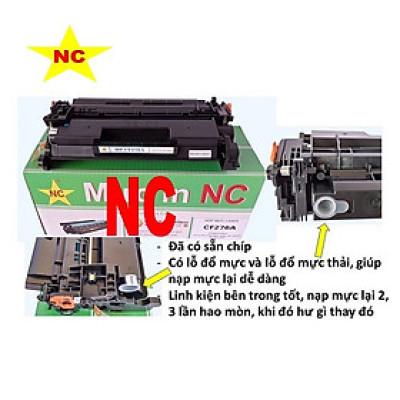 Hộp mực 76a dành cho HP 404n, 404dn, M428fdn, M428fdw, 404d, 404dw, M304. Hàng chính hãng NC có sẵn chíp dùng cho máy in