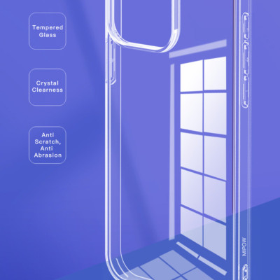 Ốp Lưng Case Trong Mipow Chống Ố Vàng Dành Cho iPhone 15 Pro Max / 15 Pro / 15 Plus / 15, MIPOW TEMPERED TRANSPARNET - HÀNG CHÍNH HÃNG