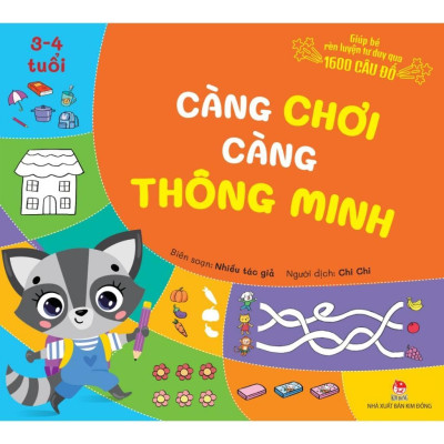 Sách - Càng Chơi Càng Thông Minh - Giúp Bé Rèn Luyện Tư Duy Qua 1600 Câu Đố - Combo 4 Cuốn - NXB Kim Đồng