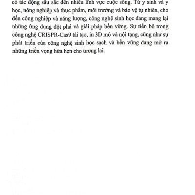 Ứng Dụng Của Công Nghệ Sinh Học - HNB