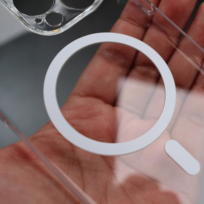 Ốp lưng trong suốt bảo vệ camera cho iPhone 15 Pro Max / 15 Pro / 14 ProMax hiệu Memumi Glitter Magnetic - Siêu Mỏng 0.3mm, Tích Hợp Sạc Không Dây Từ Tích Magnetic, Lực Hút Mạnh, Chắc Chắn - Hàng nhập khẩu