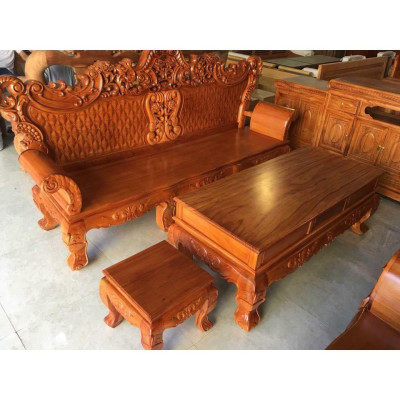 Bộ bàn ghế hoàng gia gỗ gõ đỏ