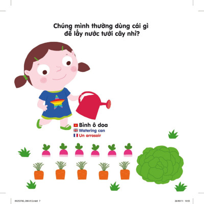 Sách Chuyển Động Thông Minh Đa Ngữ Việt - Anh - Pháp: Khu Vườn Bí Mật - Secret Garden - Le Jardin Secret